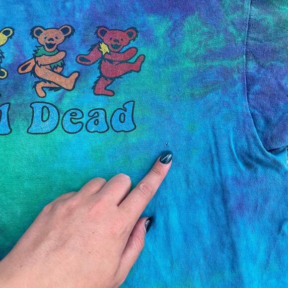 Vintage Grateful Dead Dancing Bears Tie-Dye T-Shirt‎ - Picture 5 of 10